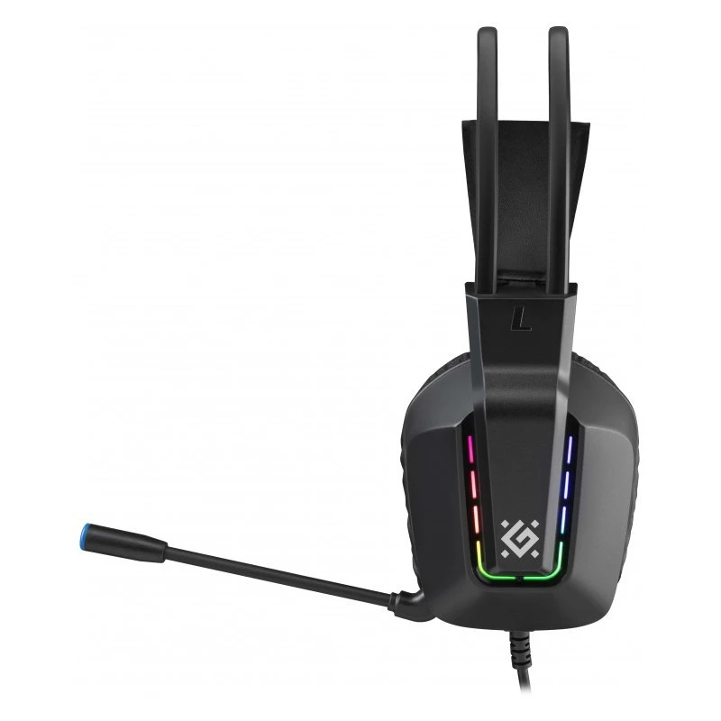 Wired USB Gaming Headset DEFENDER GOTHIC RGB with Microphone, Black
