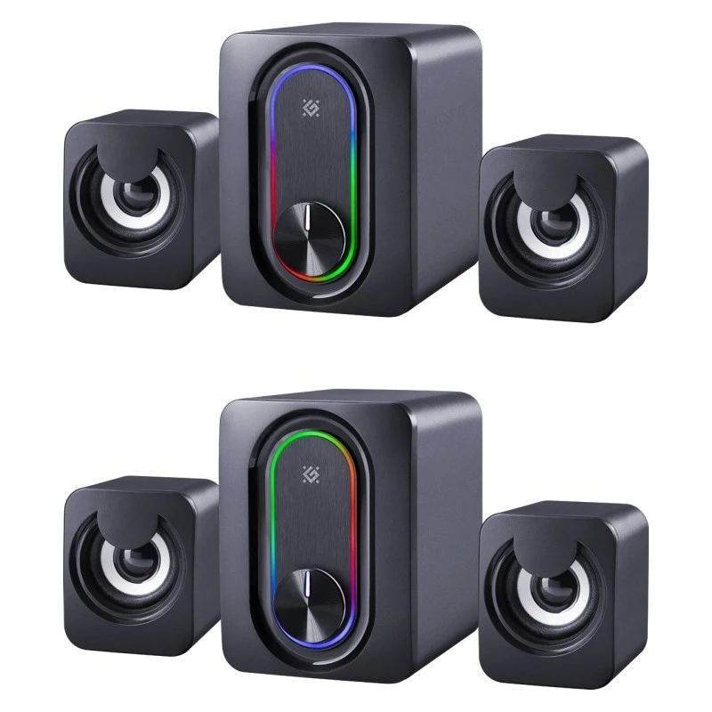 DEFENDER 2.1 computer speakers G14 — 11W, USB power, Bluetooth, RGB LED