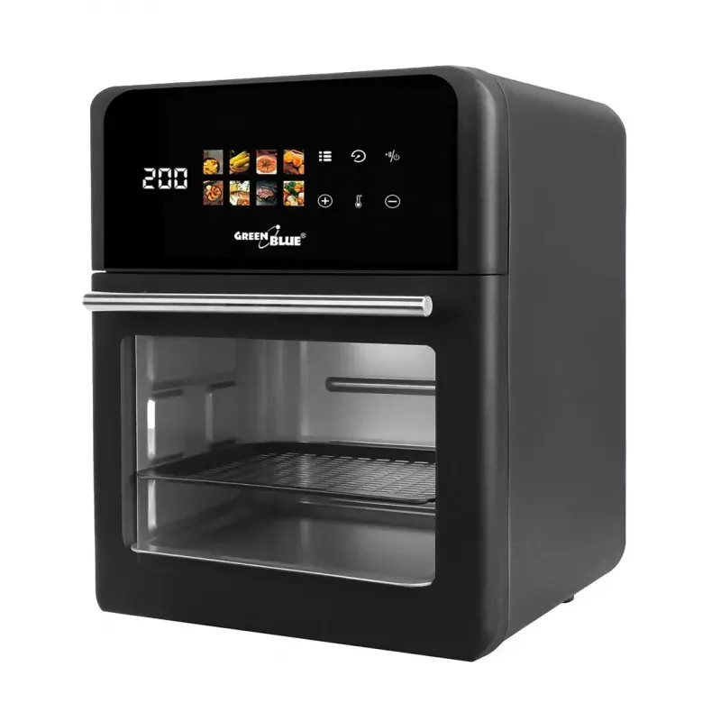 Air Fryer GreenBlue GB950 1800W, 10 L capacity, 8 programs, touch panel, timer, black