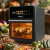 Air Fryer GreenBlue GB950 1800W, 10 L capacity, 8 programs, touch panel, timer, black
