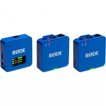 Microphone Rode Wireless Go III blue — compact wireless lavalier system