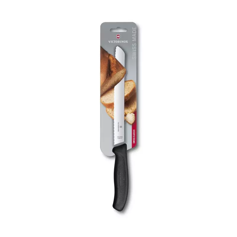 Bread knife Victorinox 6.8633.21B — serrated blade 21 cm, kitchen knife 1 pc