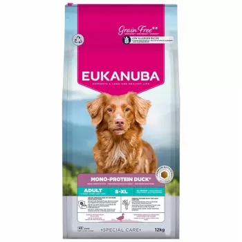 Dog dry food EUKANUBA Special Care Mono-Protein Adult Duck – single animal protein formula, 12 kg