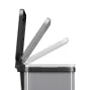 Hailo Öko duo Plus M 18 L Rectangular Steel kitchen waste bin, 2-compartment, silver