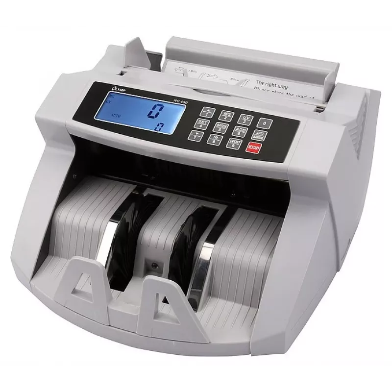 Banknote counting machine Olympia NC 450 — 5.1 kg, LCD, 230 V, 75 W, 247×185×306 mm