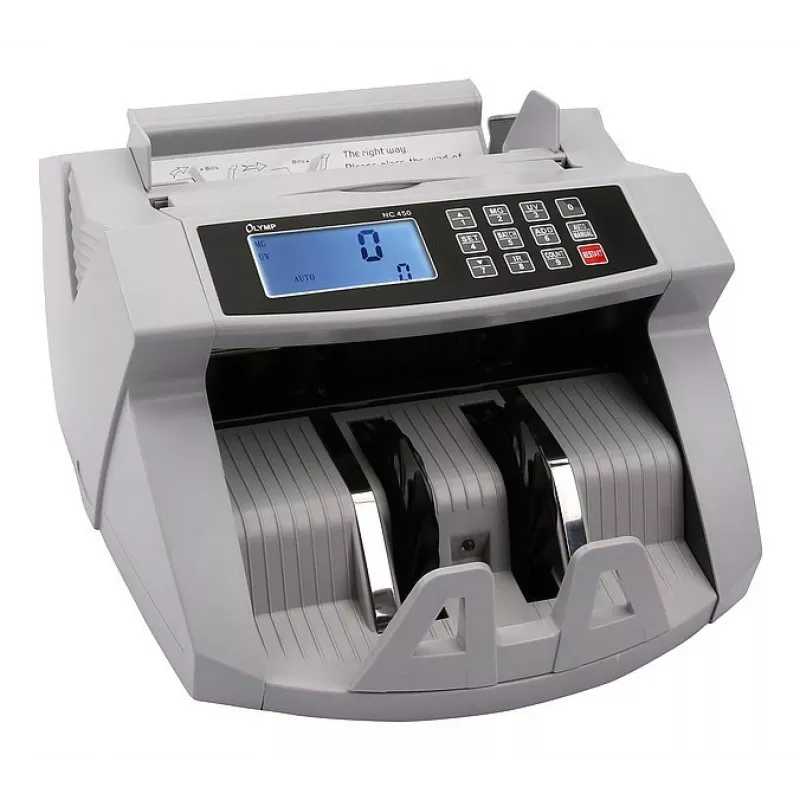 Banknote counting machine Olympia NC 450 — 5.1 kg, LCD, 230 V, 75 W, 247×185×306 mm