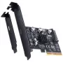 GrauGear PCIe x4 USB-C 3.2 Gen2x2 Expansion Card G-PCI-C-20G