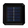 Solar LED Post Light GreenBlue GB128 WW, 3200K Neutral White, Envelope Canopy, 100x100mm, Black