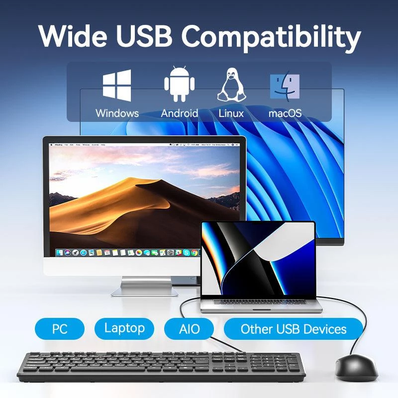 Mouse USB Optical BLACK/KTABG Vention