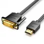 Cable HDMI to DVI 2M/BLACK Abfbh Vention