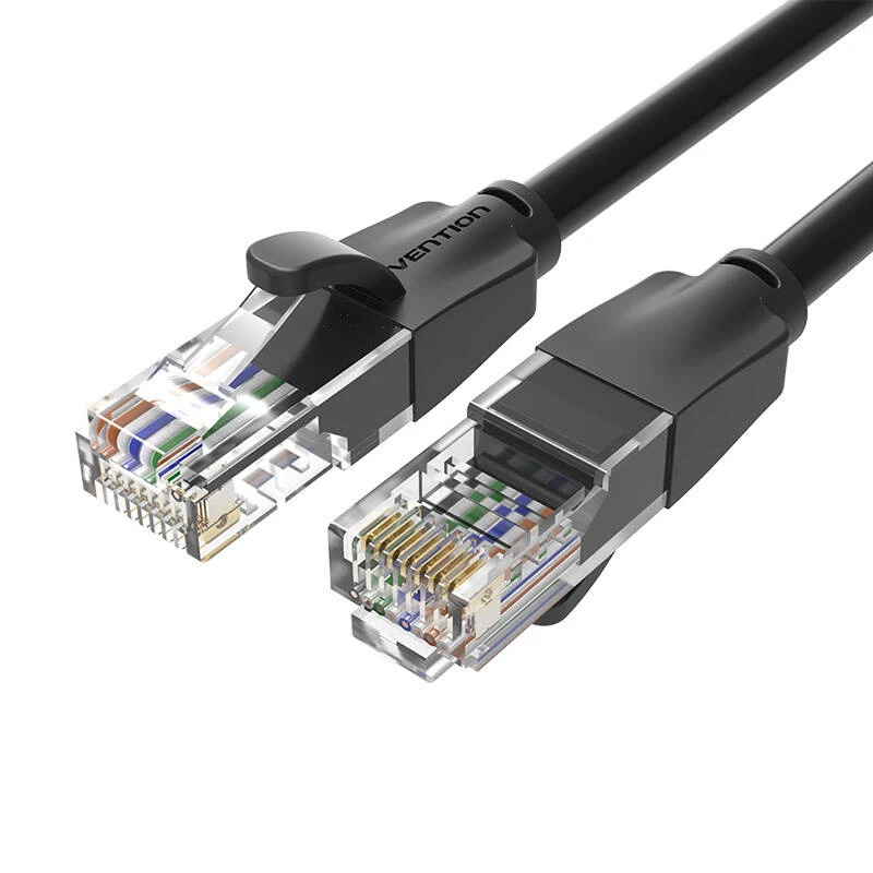 Network Cable UTP CAT6 Vention IBEBK RJ45 Ethernet 1000Mbps 8m (black)
