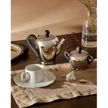 Alessi CA12/8 Bombé Teekanne stainless steel 18/10 (CA12/8)