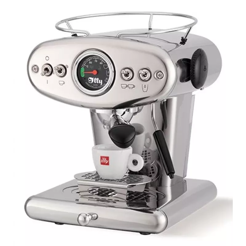 illy X1 Anniversary Maschine fr gemahlenen Kaffee and E.S.E.-Pads(Stainless Steel)