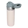Water bottle STANLEY Quick-Flip 1.06 L — insulated travel bottle, light pink