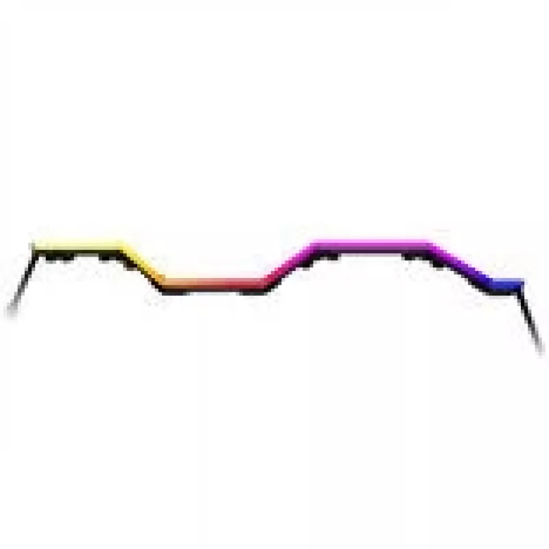 LED strip HYTE Noodle LN70 ARGB 70 cm, Black