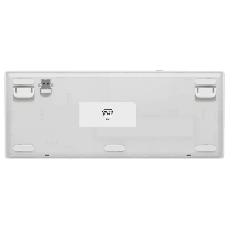 Mechanical-Style Compact Wireless Keyboard Cherry XTRFY K33 75% QWERTZ German White USB + RF + Bluetooth RGB