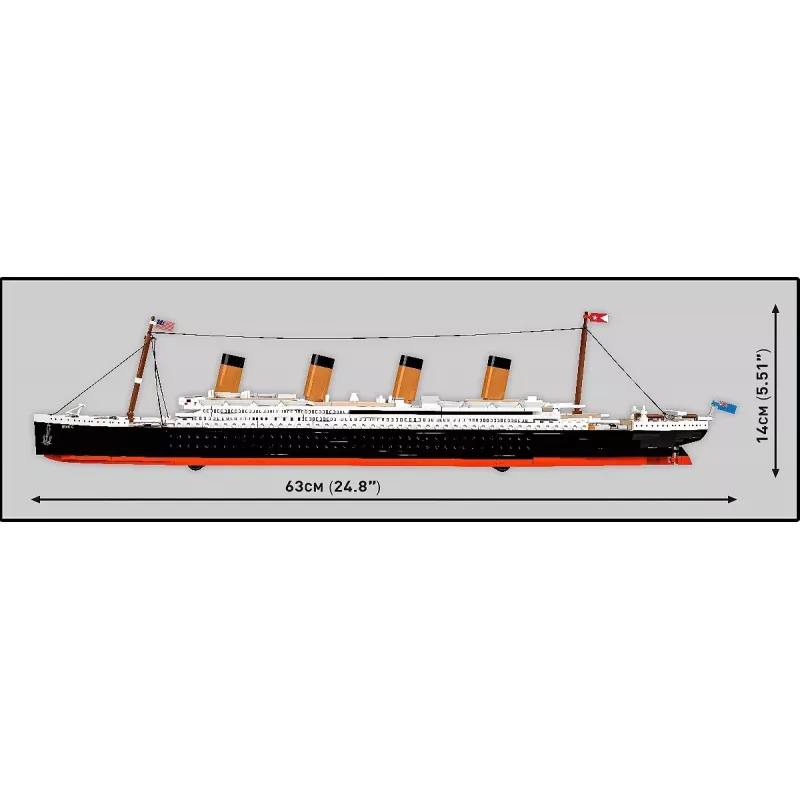 Building Set Cobi R.M.S. Titanic model kit, 848 pieces, collectible ship model