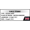 Building Set Cobi R.M.S. Titanic model kit, 848 pieces, collectible ship model