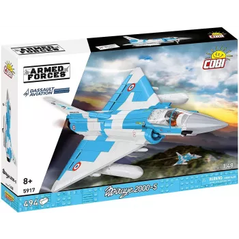 Cobi Mirage 2000-5F Brick Model Kit, Armed Forces Series, 495 Pieces, Scale 1:48