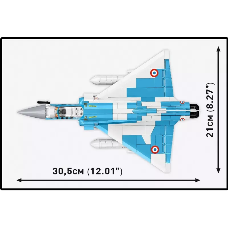Cobi Mirage 2000-5F Brick Model Kit, Armed Forces Series, 495 Pieces, Scale 1:48