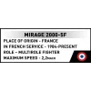 Cobi Mirage 2000-5F Brick Model Kit, Armed Forces Series, 495 Pieces, Scale 1:48