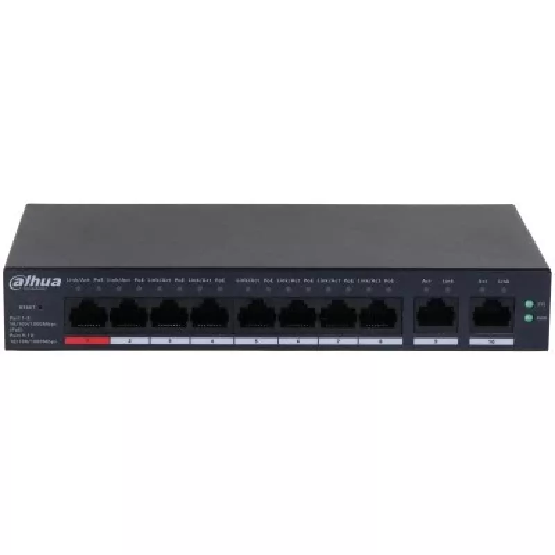 Switch DAHUA CS4010-8GT-110 PoE 10-port, 8 PoE ports
