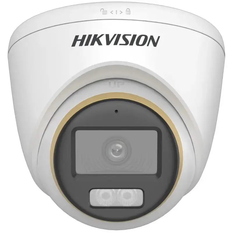 Dome IP security camera Hikvision DS-2CE72DF3T-LFS (ColorVu, 2.8 mm, 1920x1080) for ceiling, indoor/outdoor