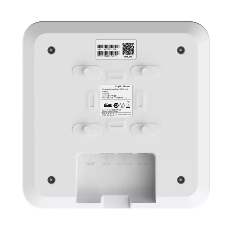 Ruijie Networks RG-RAP2200(F) wireless access point 1267 Mbit/s White Power over Ethernet (PoE)