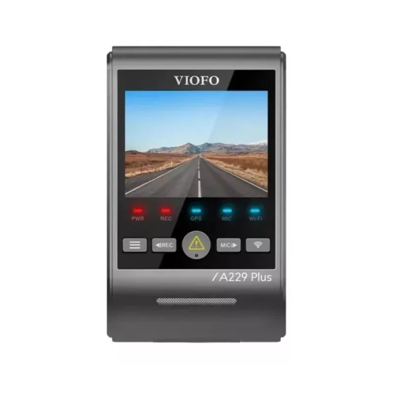 Dash Camera VIOFO A229 PLUS 1CH-G GPS — 1‑channel, 2560×1440, GPS, Wi‑Fi, 2.4 inch display, MicroSD up to 512GB