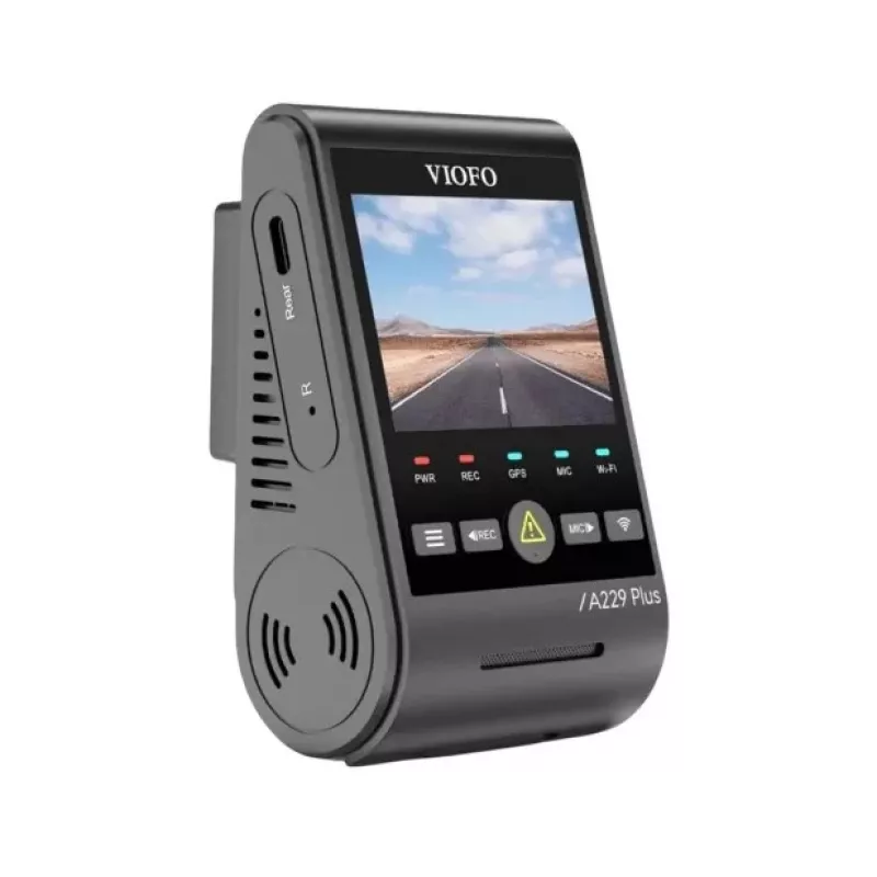 Dash Camera VIOFO A229 PLUS 1CH-G GPS — 1‑channel, 2560×1440, GPS, Wi‑Fi, 2.4 inch display, MicroSD up to 512GB