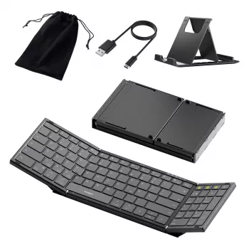 Wireless Bluetooth Full-size Keyboard Inateck N0135 Black — QWERTZ, Scissor Switches