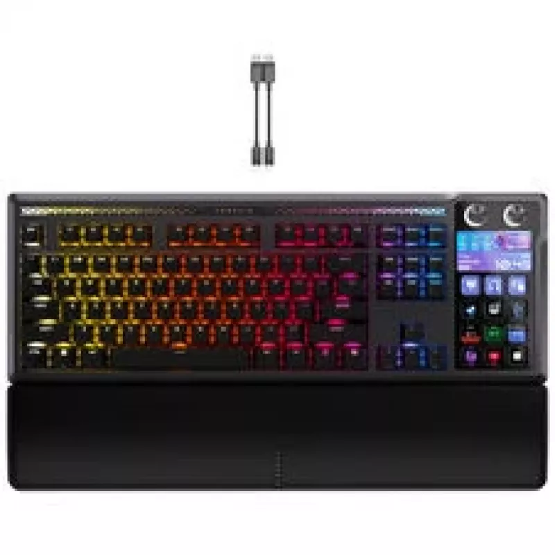Corsair Galleon 100 SD Gaming Keyboard, Full-Size, Integrated Stream Deck, Hot-Swap, DE - black
