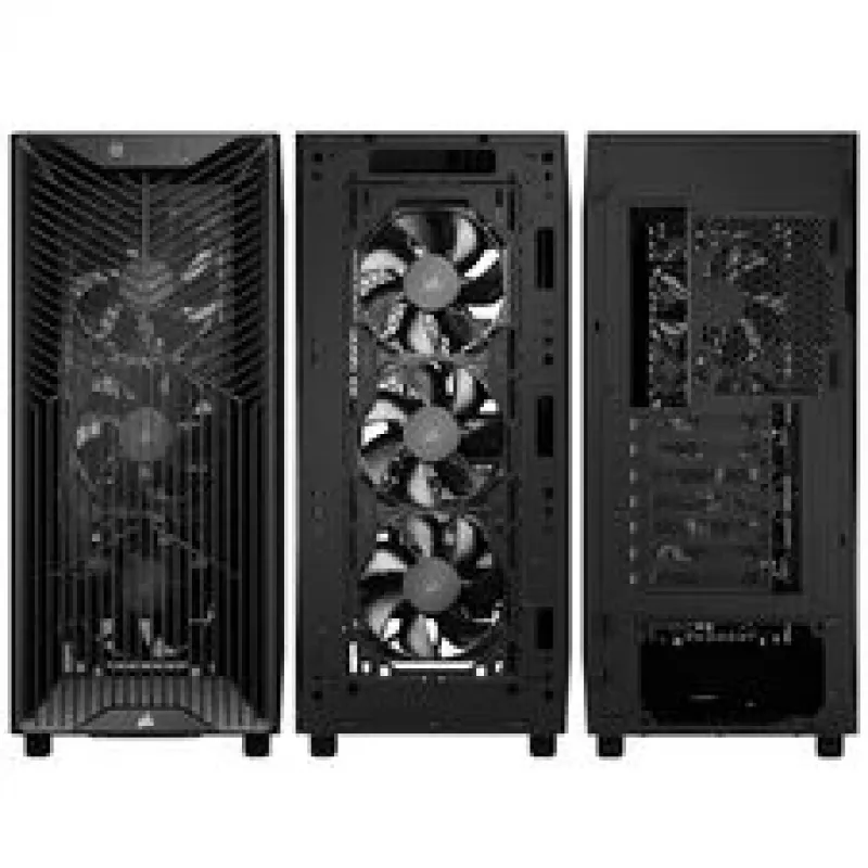 Corsair 3200D RS PC-Enclosure, Midi-Tower, ATX, Tempered Glass - black