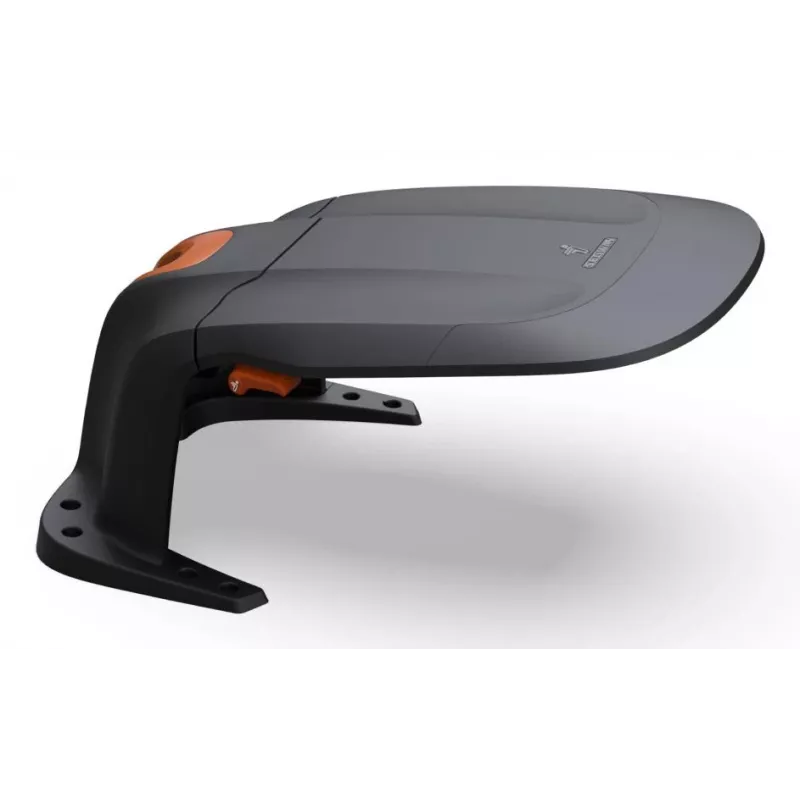 Robotic lawnmower garage Segway Garage M for Navimow H / H2 / i2 series, black-orange, incl. mounting kit