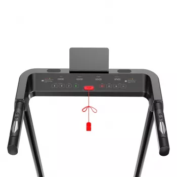 Folding electric treadmill Rebel RBA-1018 — compact home treadmill, 12 km/h, 15 programs, max user 120 kg, LCD display
