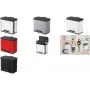 Waste container Hailo Öko duo Plus L — dual-compartment stainless steel 17L + 9L