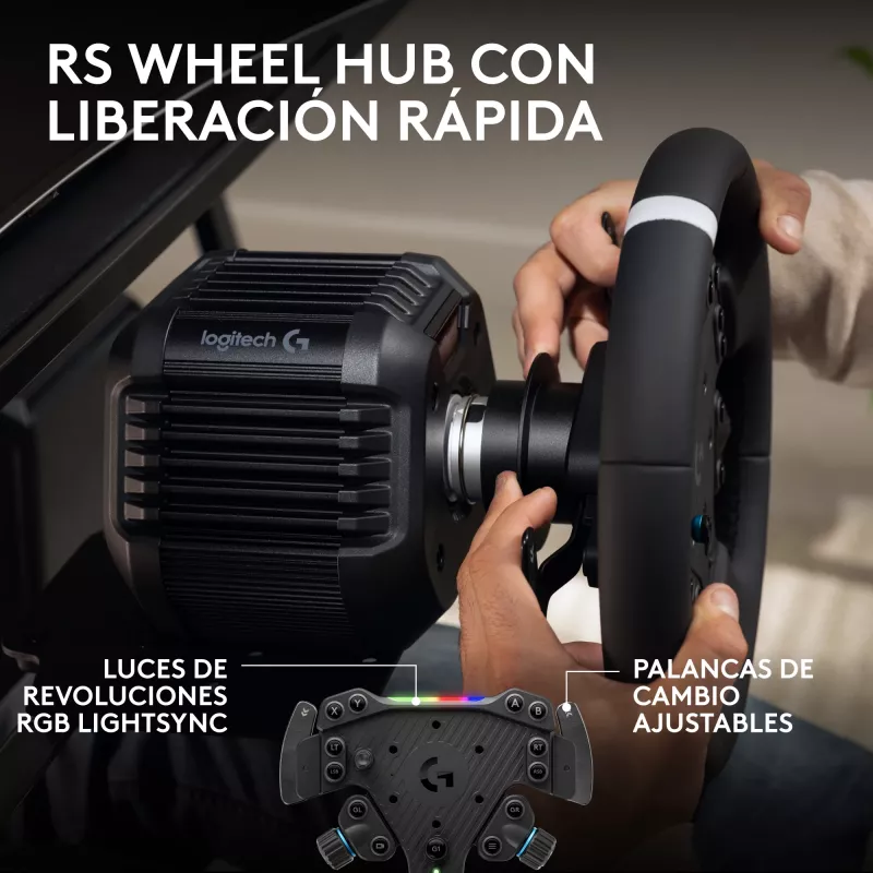 Logitech G RS50 System - Steering Wheel - Wired