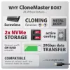 External enclosure AXAGON EEM2-20GD USB-C 20 Gbps for two M.2 NVMe SSDs with hardware cloning