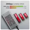 External enclosure AXAGON EEM2-20GD USB-C 20 Gbps for two M.2 NVMe SSDs with hardware cloning