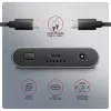 External enclosure AXAGON EEM2-20GD USB-C 20 Gbps for two M.2 NVMe SSDs with hardware cloning