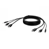 KVM cable Belkin F1DN1CCBL — HDMI to USB A/B with audio, USB keyboard/mouse ports, 3 m