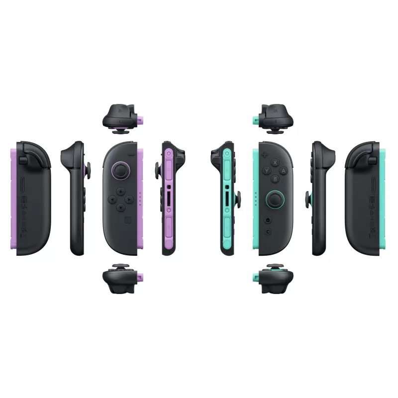 Nintendo Joy-Con 2 Pair Light Purple/Light Green, Gamepad, Nintendo Switch 2, Home button, Analogue / Digital, Wireless, Bluetooth