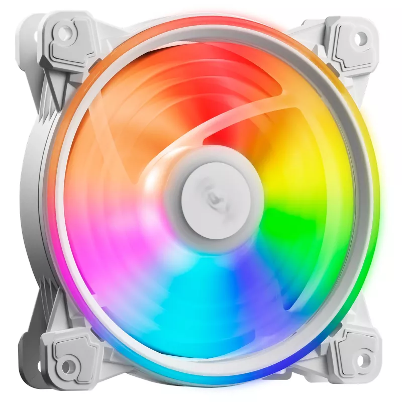 XPG HURRICANE 120 ARGB PWM White, Fan, 12 cm, 600 RPM, 2000 RPM, White