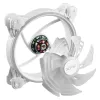 XPG HURRICANE 120 ARGB PWM White, Fan, 12 cm, 600 RPM, 2000 RPM, White