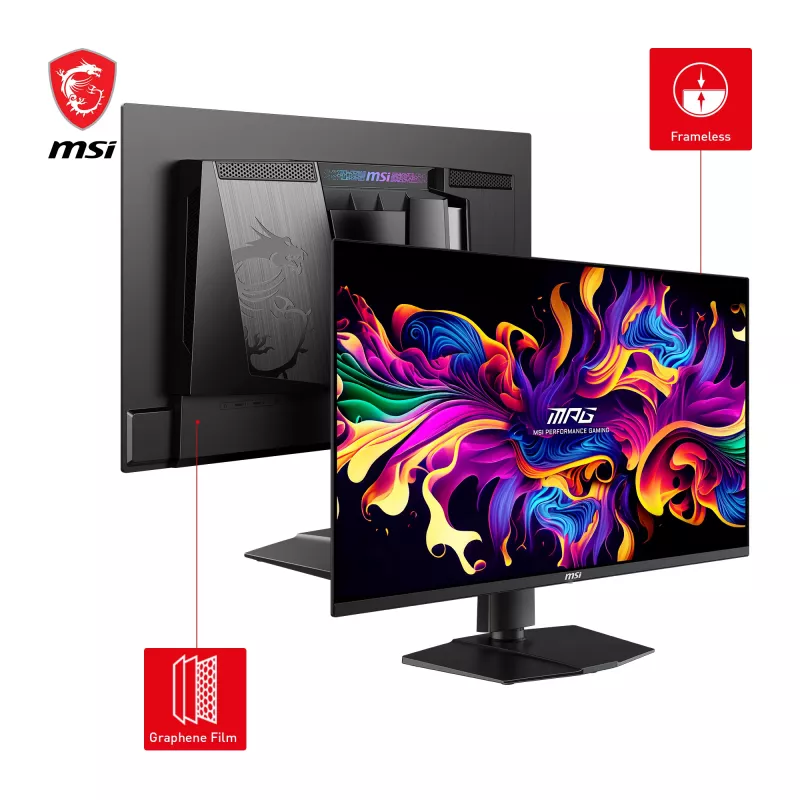 MSI MPG 271QRXDE QD-OLED computer monitor 67.3 cm (26.5 inch) 2560 x 1440 pixels Wide Quad HD Black