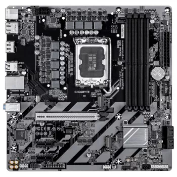 GIGABYTE B860M D3W Motherboard - Intel Core Ultra Series CPUs, 4+1+2 Phases VRM, up to 9066MHz DDR5, 2xPCIe 4.0 M.2, 1GbE LAN, USB 3.2 Gen 1