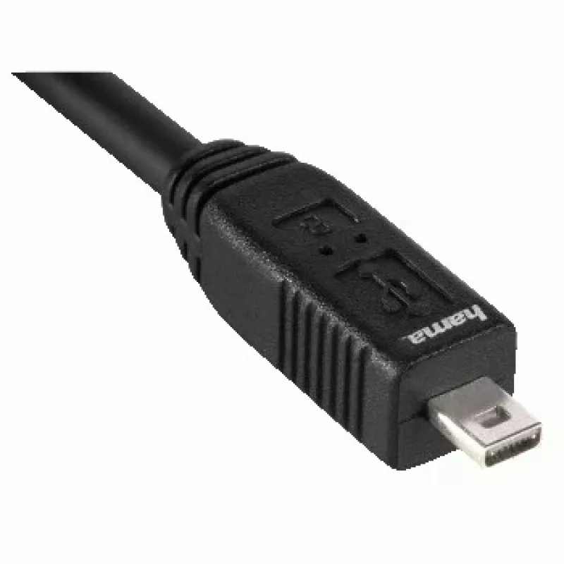 Hama USB 2.0 Cable, 1.8m USB cable USB A Black