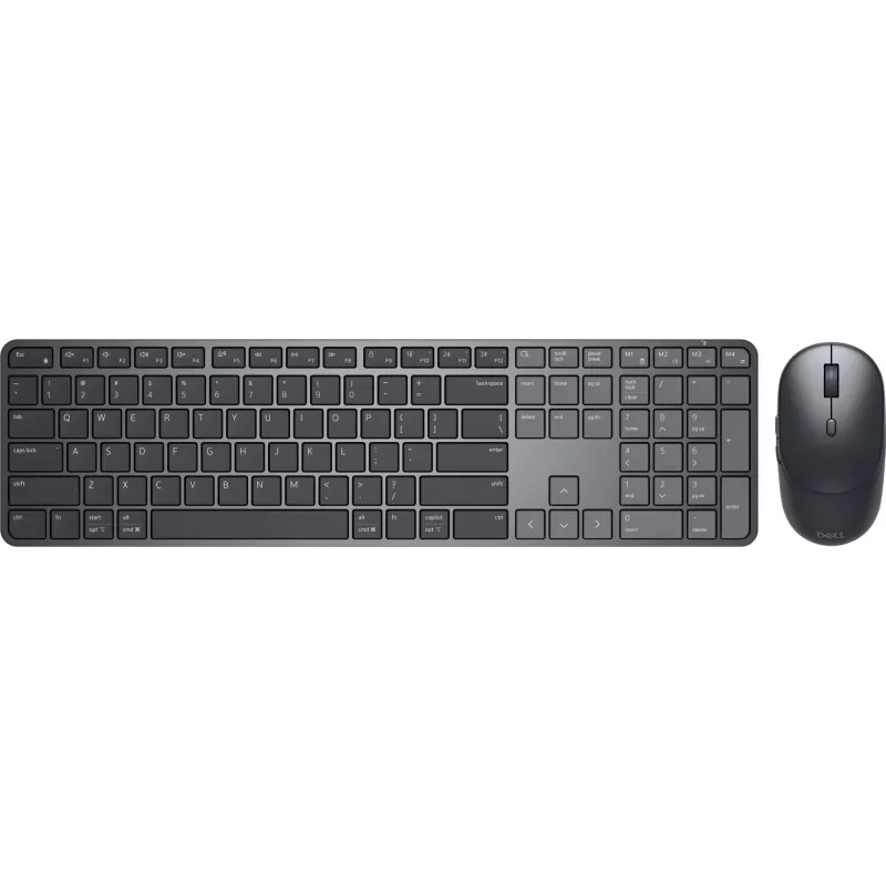 DELL Pro 7 Slim KM726 keyboard Mouse included Home/Office RF Wireless + Bluetooth QWERTZ German Black