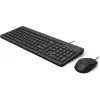 Wired Keyboard and Mouse Set HP 150 — Full-size USB Keyboard (Membrane), Black, Includes Mouse