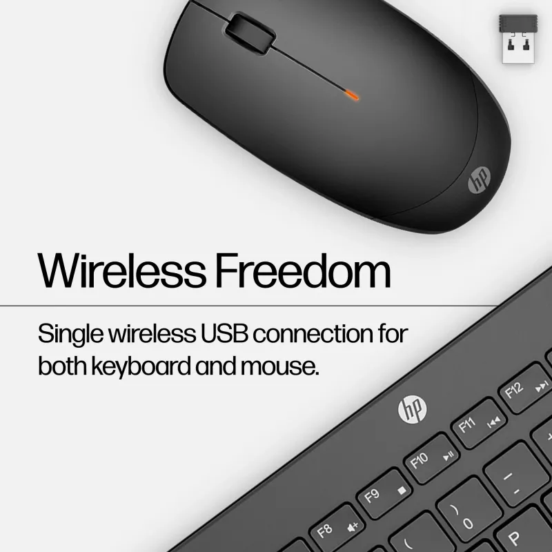HP 230 Wireless Mouse and Keyboard Combo, White, Mouse included